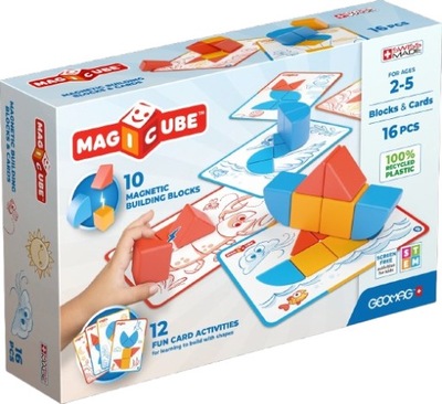 Geomag Magicube Blocks&Cards 16 dílků