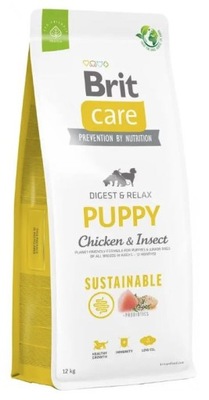 BRIT CARE SUSTAINABLE PUPPY CHICKEN INSECT 12KG