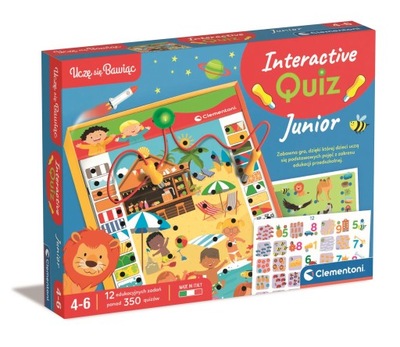 Quiz Junior - Gra edukacyjna dla dzieci 4-6 lat Clementoni