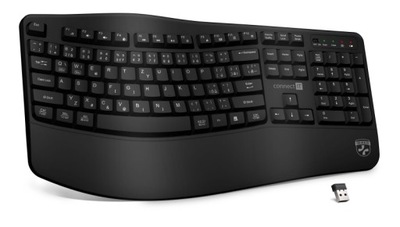 ConnectIT FOR HEALTH ErgoOffice BLACK CZ+SK (CKB-2810-CS), černá