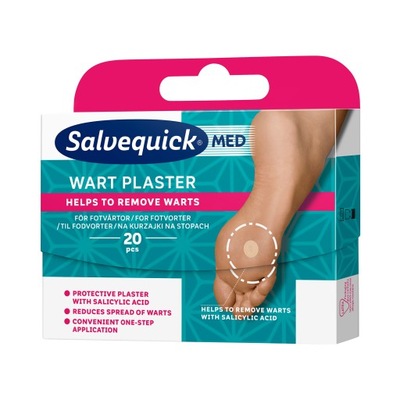 Salvequick Plaster Plastry na kurzajki 20 sztuk