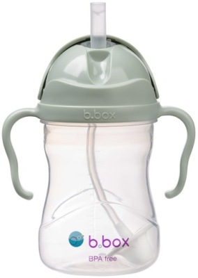 B.BOX BIDON ZE SŁOMKĄ 240 ML, SZAŁWIOWY