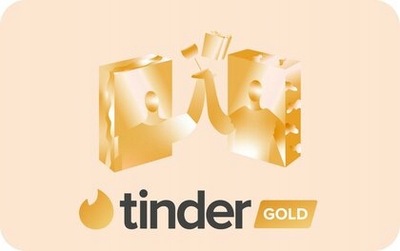 Karta podarunkowa Tinder Gold – 1 miesiąc