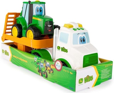 John Deere. Laweta z traktorem