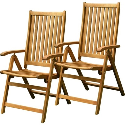 Záhradné stoličky Fieldmann drevené 2 ks