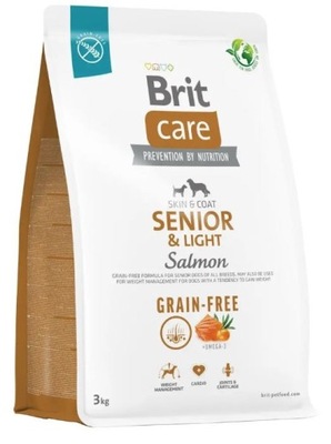 Sucha karma dla psa Brit Care Dog Grain-free Senior & Light łosoś 3 kg