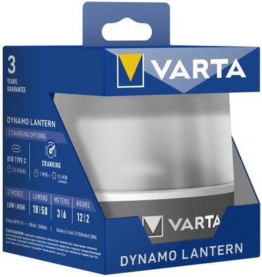 LAMPA LATARKA TURYSTYCZNA LED VARTA DYNAMO LANTERN L10R AKUMULATOROWA