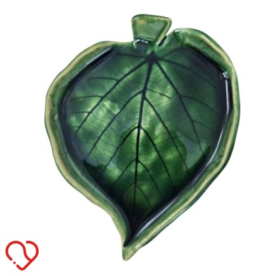 Patera Ceramiczna Liść 16 cm - Rękodzieło, Dekoracja lub Prezent
