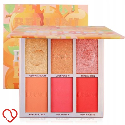 HUDAMOJI Bellini Paleta Różów i Rozświetlaczy