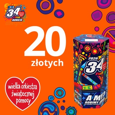 Puszka WOŚP - wspieram 34. Finał 20 zł