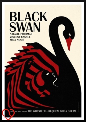 A2 PLAKAT FILMOWY FILM CZARNY ŁABĘDŹ, BLACK SWAN, NATALIE PORTMAN, (2010)