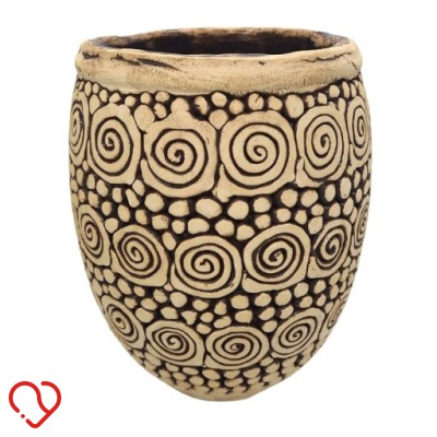 Doniczka Ceramiczna Handmade Rękodzieło Ziemi. Doniczka Ręcznie Robiona