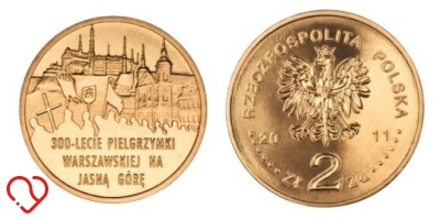 2 ZŁ 300-LECIE PIELGRZYMKI NA JASNĄ GÓRĘ 2011 r.