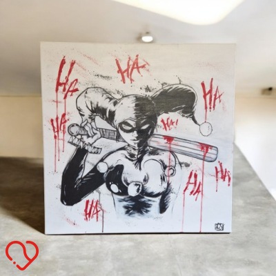 Harley Quinn - duży obraz na płótnie (zag)