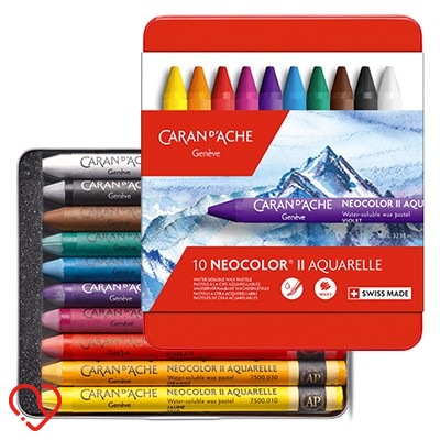 Caran d'Ache Neocolor II 7500.310 Akwarelowe Pastele - 10 kolorów