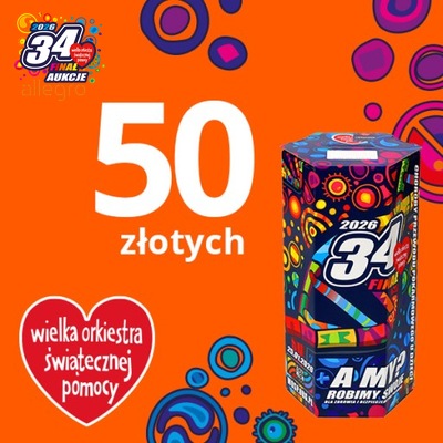 Puszka WOŚP - wspieram 34. Finał 50 zł