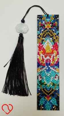 ZAKŁADKA DO KSIĄŻKI haft diamentowy MANDALA