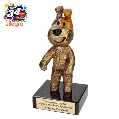 Figurka "Reksia" z brązu