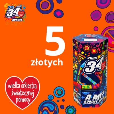 Puszka WOŚP - wspieram 34. Finał 5 zł