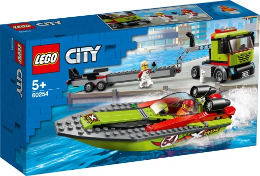LEGO 60254 Городской транспортер гоночных лодок