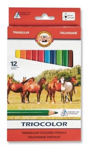 Мелки-карандаши Koh-I-Noor Triocolor 12 шт.