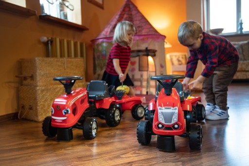 ПРИВОД ТРАКТОРА ПРИЦЕП ОГРОМНЫЙ ТРАКТОР BABY MCCORMICK 1 ГОД FALK