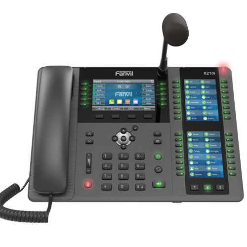 Телефон VoIP IPV6, HD Audio, Bluetooth, RJ45 1000 Мбит/с PoE, 3 дисплея