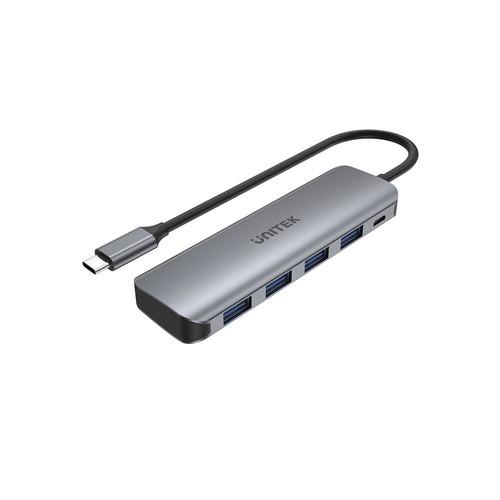 Концентратор Unitek Active с USB-C на 4 порта USB 3.1 Gen 1, microUSB, 5 Гбит/с, BC 1.2