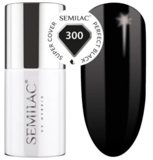 Slay гибридный лак SEMILAC 300 PERFECT BLACK
