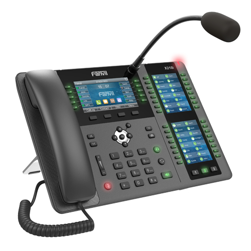Телефон VoIP IPV6, HD Audio, Bluetooth, RJ45 1000 Мбит/с PoE, 3 дисплея