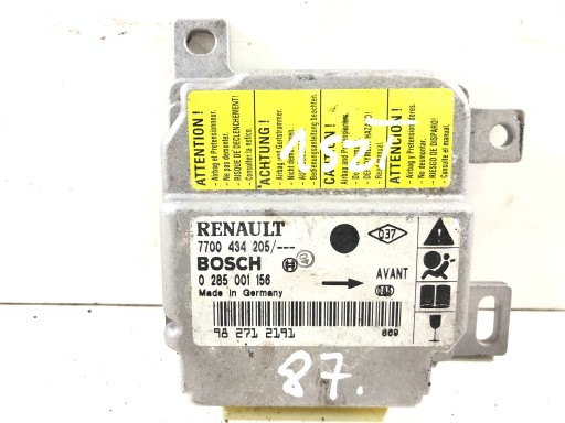 МОДУЛЬ ДАТЧИКА ПОДУШКИ БЕЗОПАСНОСТИ ДЛЯ RENAULT CLIO II