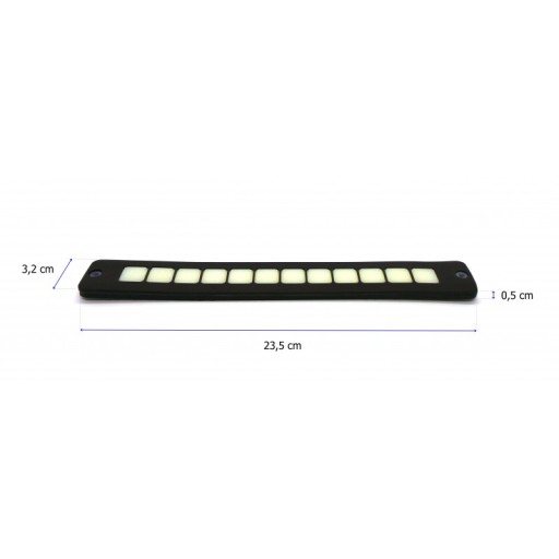 Гибкие дневные ходовые огни DRL COB LED 2шт 2х1000лм сильная