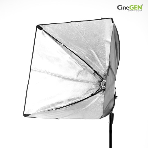 Pakiet lampa SOFTBOX 40x40cm 400W statyw dyfuzor