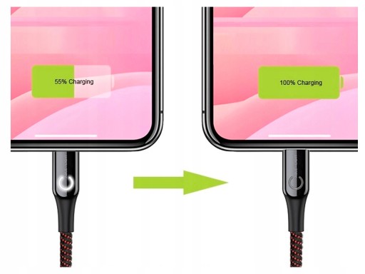 USB-кабель Baseus Smart Lightning для iPad iPhone 5 6-s 7 8 X — синий