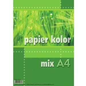 Papier ksero A4 80g 100 arkuszy fluo MIX