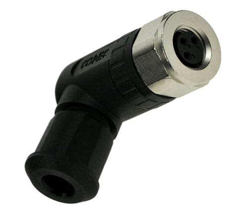 3-контактная угловая розетка M8 (42-00026) Conec