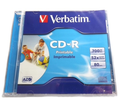 CD-R 700MB 52X VERBATIM SLIM
