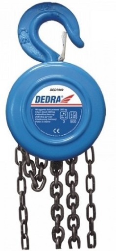 Лебедка цепная DED7901 1000кг 3м