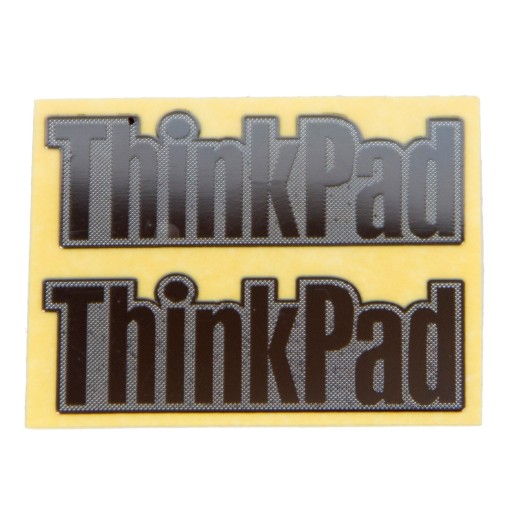 Серебряная наклейка с логотипом Lenovo ThinkPad 31 x 11 мм