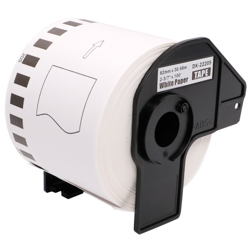Сменная этикеточная лента Brother QL DK-22205 62 мм x 30,48 м белая