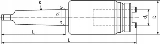 РЕЗЬБНАЯ ГОЛОВКА ХВОСТОВИК GGZ M12-M24 MORSE 2