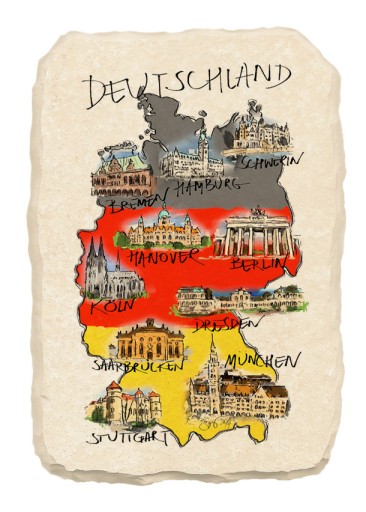 Магнитный камень на холодильник ГЕРМАНИЯ DEUTCHLAND 031