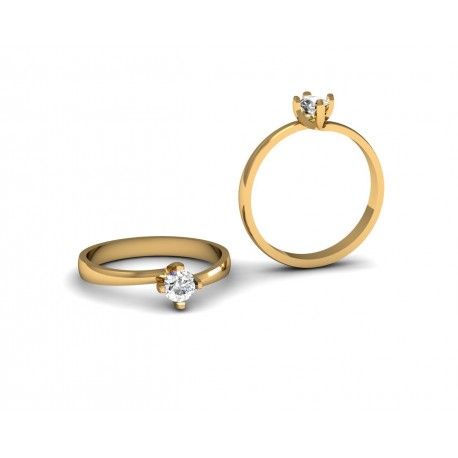 Замечательное алмазное кольцо 0,20 CT ID: 1715