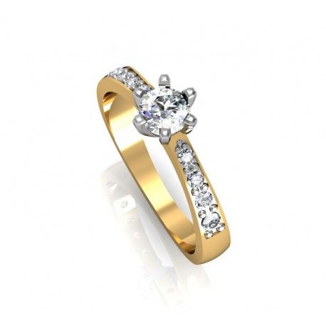 Замечательное алмазное кольцо с 0,25 CT