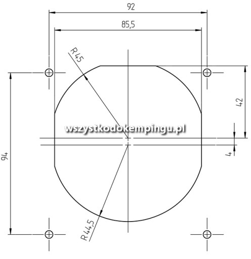 Внешняя розетка 230 В CEE, черная, НОВИНКА