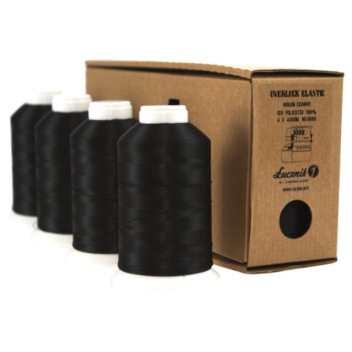 Швейные нити Overlock Гибкий черный Archer Overlock 4 PCS 4000 M