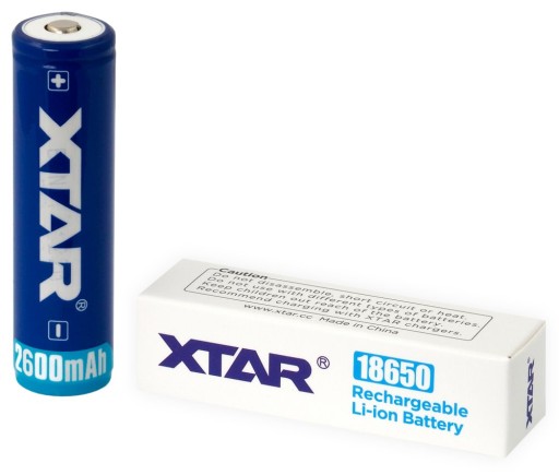 XTAR 18650 Литий-ионный аккумулятор 3,7 В 2600 мАч с защитой