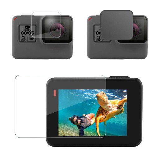 Объектив 3 в 1 + комплект защиты ЖК-дисплея для GoPro Hero 7