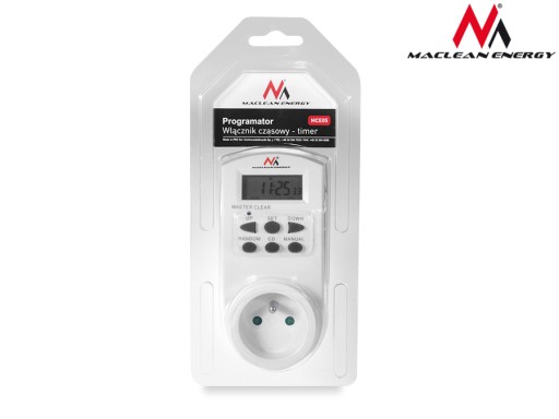 ТАЙМЕР ТАЙМЕР ЦИФРОВОЙ ПРОГРАММАТОР 3600W MACLEAN MCE05