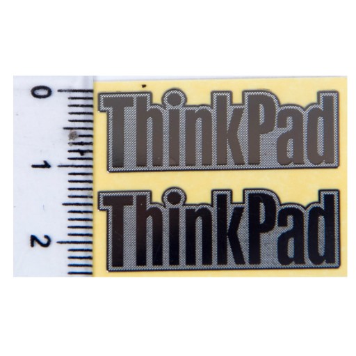 Серебряная наклейка с логотипом Lenovo ThinkPad 31 x 11 мм